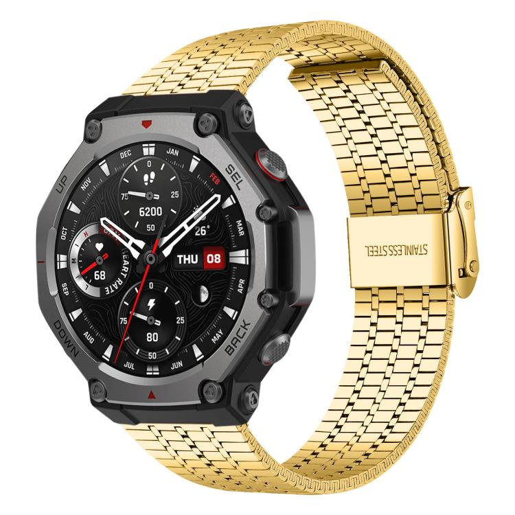 Cinturino per orologio xDfind con fibbia a sette perline in acciaio inossidabile, For Amazfit T-Rex 3