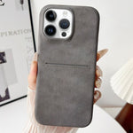 Custodia per telefono con scomparto per carte effetto pelle di pecora, For iPhone 13 Pro, For iPhone 13, For iPhone 12 / 12 Pro, For iPhone 12 Pro Max