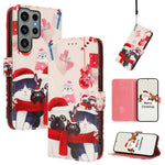 Custodia in pelle con fibbia e cinturino per Samsung Galaxy S24 Ultra, S23 FE