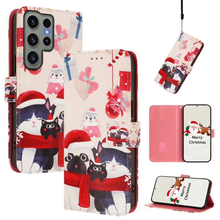Custodia in pelle con fibbia e cinturino per Samsung Galaxy S24 Ultra, S23 FE
