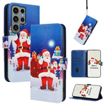 Custodia in pelle con fibbia e cinturino per Samsung Galaxy S24 Ultra, S23 FE