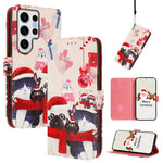 Custodia in pelle con fibbia e cinturino per Samsung Galaxy S24 Ultra, S23 FE