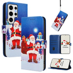 Custodia in pelle con fibbia e cinturino per Samsung Galaxy S24 Ultra, S23 FE