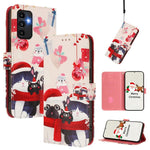 Custodia in pelle con fibbia e cinturino serie natalizia per Samsung Galaxy A34