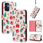 Custodia in pelle con fibbia e cinturino serie natalizia per Samsung Galaxy A34