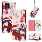 Custodia in pelle con fibbia e cinturino serie natalizia per Samsung Galaxy A34