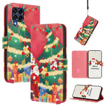 Custodia in pelle con fibbia e cinturino serie natalizia per Samsung Galaxy A34
