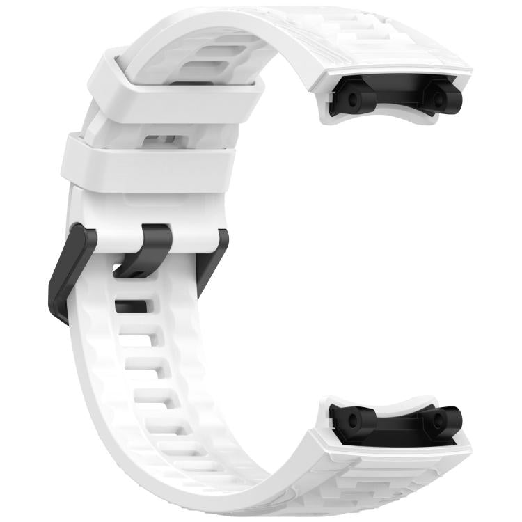Cinturino per orologio xDfind in silicone nero tinta unita con fibbia, For Amazfit T-Rex 3