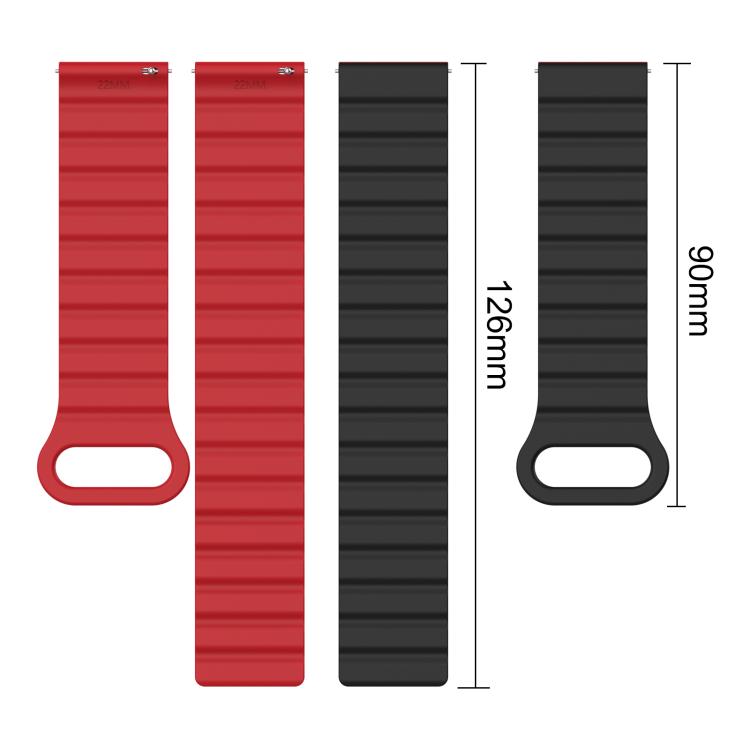 Cinturino per orologio xDfind Loop in silicone lucido magnetico, 22mm