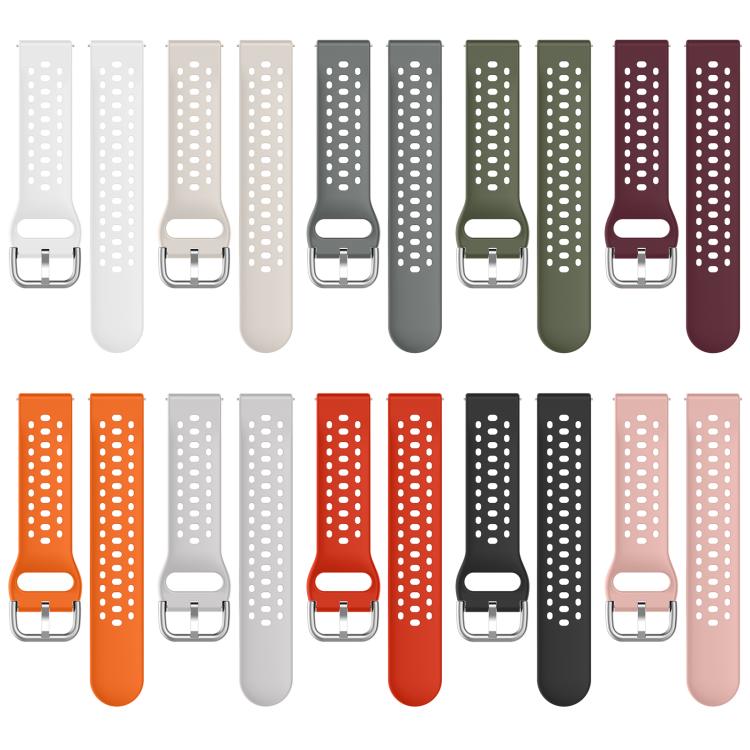 Cinturino per orologio sportivo in silicone con fibbia argentata xDfind, For Samsung Galaxy Watch 7 / 6 / 5 / FE