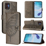 Custodia in pelle con farfalla in rilievo per Samsung Galaxy XCover7 Pro