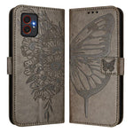 Custodia in pelle con farfalla in rilievo per Samsung Galaxy XCover7 Pro