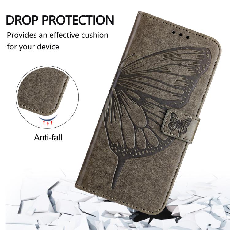 Custodia in pelle con farfalla in rilievo per Samsung Galaxy XCover7 Pro