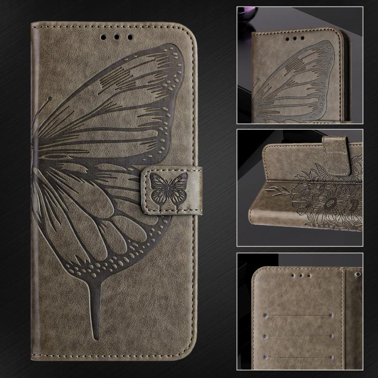 Custodia in pelle con farfalla in rilievo per Samsung Galaxy XCover7 Pro