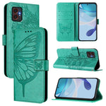 Custodia in pelle con farfalla in rilievo per Samsung Galaxy XCover7 Pro