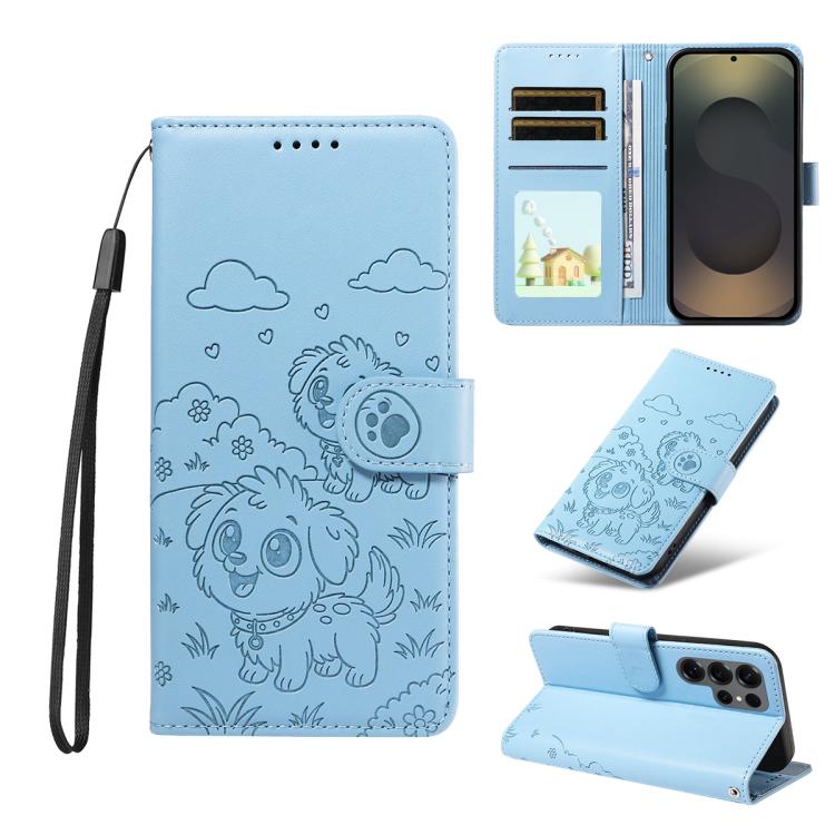 Portafoglio in pelle con protezione RFID e ciondolo a cuore per Galaxy S24