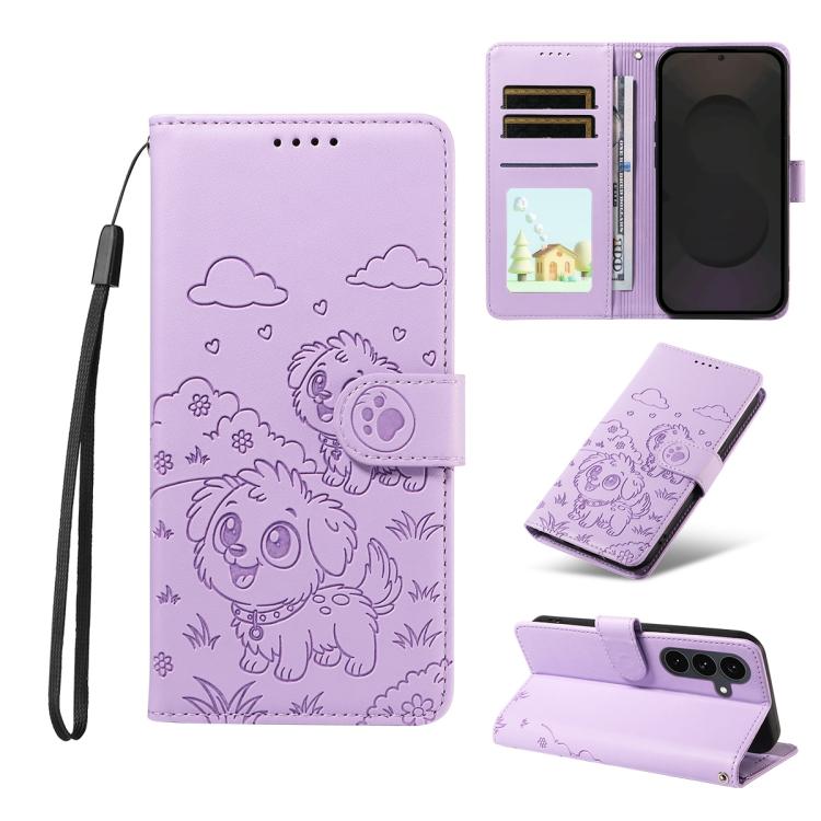 Portafoglio in pelle con protezione RFID per Galaxy S24 / S25, S24+ / S25+, S25
