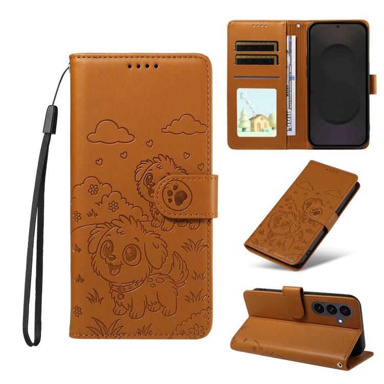 Portafoglio in pelle con protezione RFID per Galaxy S24 / S25, S24+ / S25+, S25