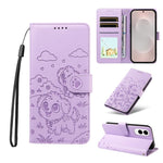 Portafoglio in pelle con protezione RFID per Galaxy S24 / S25, S24+ / S25+, S25