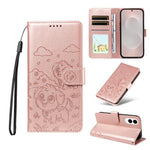 Portafoglio in pelle con protezione RFID per Galaxy S24 / S25, S24+ / S25+, S25