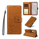 Portafoglio in pelle con protezione RFID per Galaxy S24 / S25, S24+ / S25+, S25