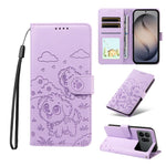 Portafoglio in pelle con protezione RFID e ciondolo a cuore per Galaxy S26 FE