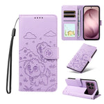 Portafoglio in pelle con protezione RFID e ciondolo a cuore per Galaxy S26 FE