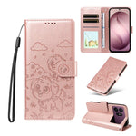 Portafoglio in pelle con protezione RFID e ciondolo a cuore per Galaxy S26 FE