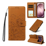 Portafoglio in pelle con protezione RFID e ciondolo a cuore per Galaxy S26 FE
