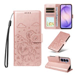Portafoglio in pelle con protezione RFID e ciondolo a cuore per Galaxy S26 FE