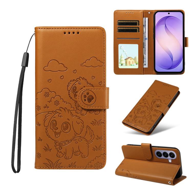 Portafoglio in pelle con protezione RFID e ciondolo a cuore per Galaxy S26 FE