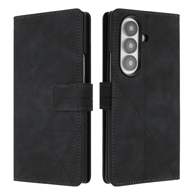 Custodia in pelle con stampa 3D a libro per Samsung Galaxy Z Fold7 5G