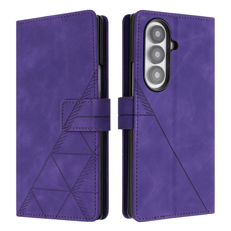 Custodia in pelle con stampa 3D a libro per Samsung Galaxy Z Fold7 5G