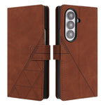 Custodia in pelle con stampa 3D a libro per Samsung Galaxy Z Fold7 5G