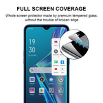 Pellicola vetro temperato schermo intero con colla completa per OPPO