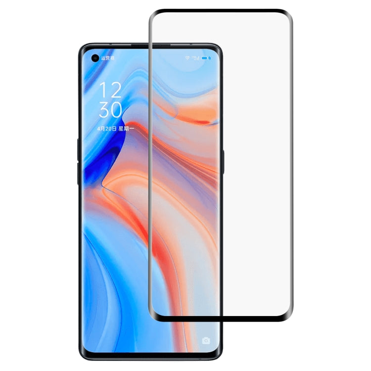 Pellicola vetro temperato schermo intero con colla completa per OPPO