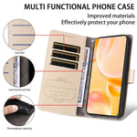 Custodia in pelle con portafoglio e protezione RFID per Galaxy S23 5G, S20 FE e