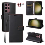 Custodia in pelle con portafoglio e protezione RFID per Galaxy S23 5G, S20 FE e