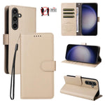 Custodia in pelle con portafoglio e protezione RFID per Galaxy S23 5G, S20 FE e