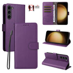 Custodia in pelle con portafoglio e protezione RFID per Galaxy S23 5G, S20 FE e