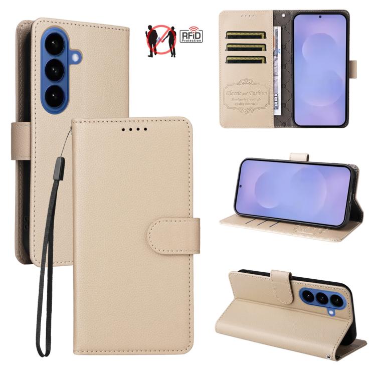Custodia pelle con portafoglio e protezione RFID per Galaxy S25 / S24, S25+ /
