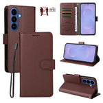 Custodia pelle con portafoglio e protezione RFID per Galaxy S25 / S24, S25+ /