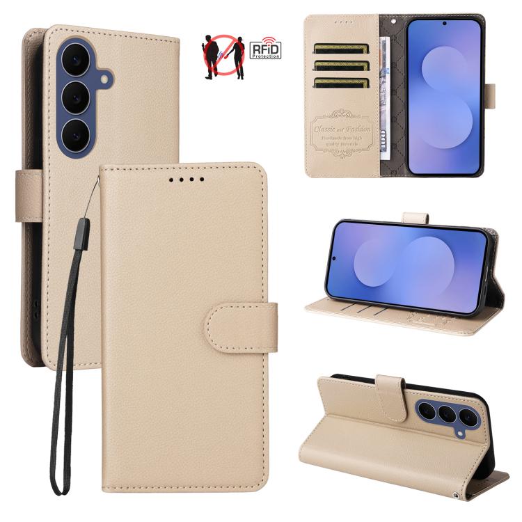 Custodia pelle con portafoglio e protezione RFID per Galaxy S25 / S24, S25+ /