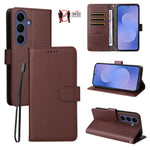 Custodia pelle con portafoglio e protezione RFID per Galaxy S25 / S24, S25+ /