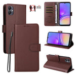 Custodia pelle con portafoglio e protezione RFID per Samsung Galaxy A05, A05s