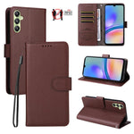 Custodia pelle con portafoglio e protezione RFID per Samsung Galaxy A05, A05s