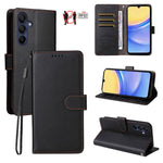 Custodia in pelle con portafoglio e protezione RFID per Samsung Galaxy A36, A15