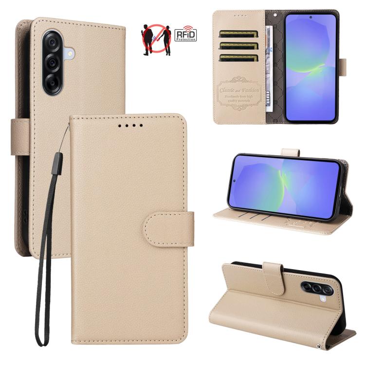 Custodia in pelle con portafoglio e protezione RFID per Samsung Galaxy A36, A15