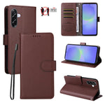 Custodia in pelle con portafoglio e protezione RFID per Samsung Galaxy A36, A15