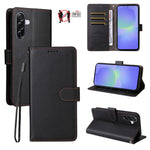 Custodia in pelle con portafoglio e protezione RFID per Samsung Galaxy A36, A15